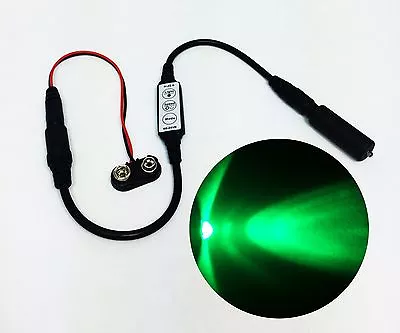 Micro Effects Green LED Light & Control Strobe Flash Blink 9 Volt  MEL-PG1-D-9VB • $9.99