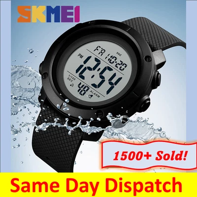 $21.95 • Buy SKMEI Digital Sports Watch Mens 50M Waterproof Resistant Casual Military 1426