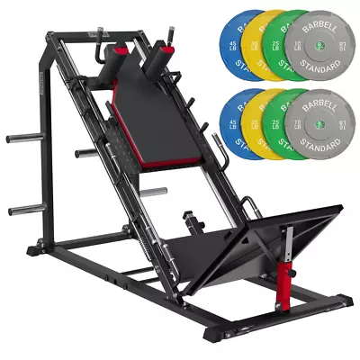 Leg Press Hack Squat Machine With Linear Bearing Lower Body Special Machine For • $2027.92