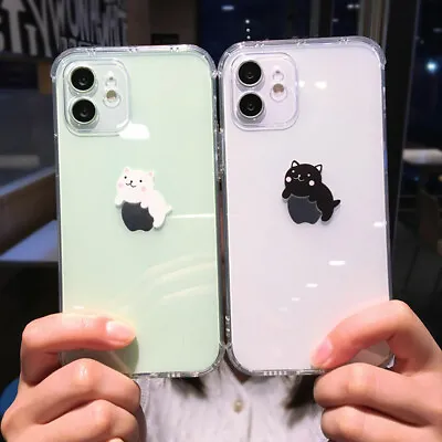 $5.49 • Buy Cute Cat Patterned Phone Case For IPhone 12 Mini 11 Pro Max 7 XR XS Max Cover