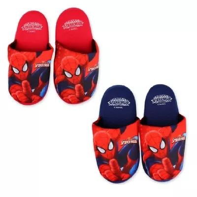 Disney Marvel Universe Spider-Man Comics Kids Slippers • £8.99