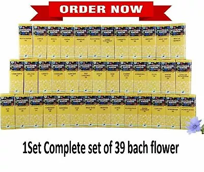 New Life Bach Flower Remedies Kit (30ml) 1Set Complete Set Of 40 Bach Flower • £140.98