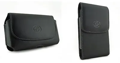 $8.99 • Buy Black Large Leather Pouch Case,Will Fit Cellphone Already Has Otterbox Case On