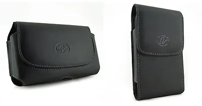 Large Black Leather Pouch Case Can Fit Otterbox Commuter Case Or Hybrid Case • $8.99