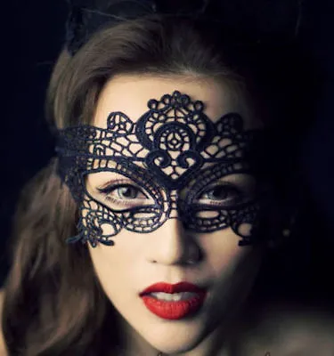 Ladies Lace Mask Halloween Masquerade Ball Venetian Sexy Costume Fancy Dress • £3.59