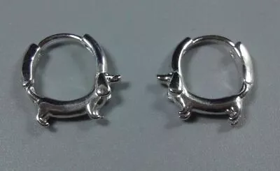 A Pair Of Dachshund Women Earrings 925 Sterling Silver Fashion Jewelry • $17.48