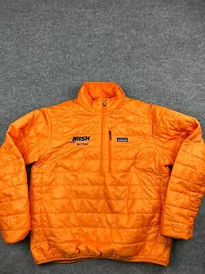 Patagonia Primaloft Jacket Men's Large Orange Full Zip Puffer Nano Workwear • $65