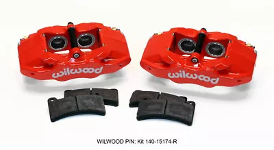 Wilwood For DPC56 Rear Caliper Kit Red Corvette All C5 / Base C6 1997-2013 • $664.06