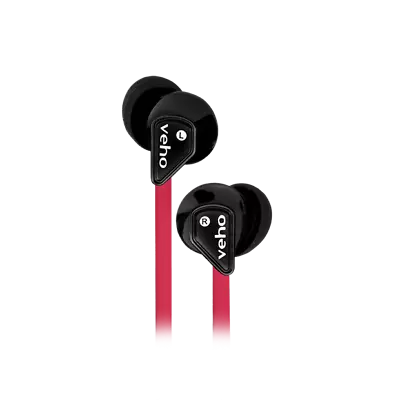 Veho Z-1 In-Ear Headphones Anti Tangle Sound Cable Stereo Noise Isolating Earbud • £9.33