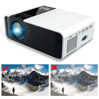 Android Projector 1080P 4K Support Wireless Bluetooth Projector 3D Home Theater • $172.99