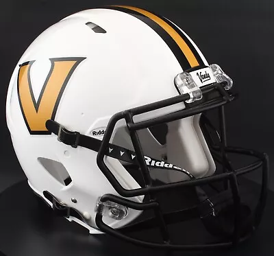 VANDERBILT COMMODORES NCAA Riddell Speed Full Size REPLICA Football Helmet • $169.99