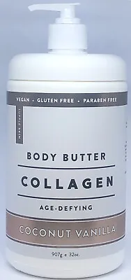 Home And Body Co Body Butter Collagen Age Defying Coconut Vanilla 32oz • $34.99