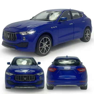 Maserati Levante Diecast Model Car 1/24 Scale Metal Vehicle Men Collection Blue • $42.79