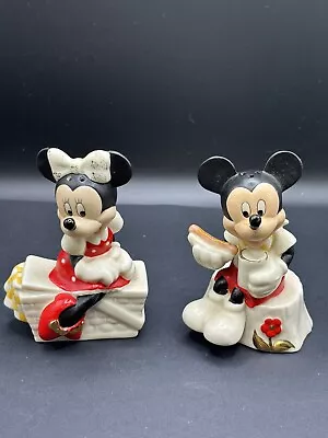 Lenox Disney Mickey Mouse And Minnie Picnic Pals Salt & Pepper Set • $23.49