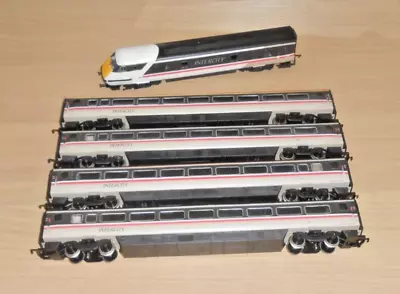 HORNBY OO Gauge INTERCITY 225 HST DUMMY CAR 82205 WITH 4 X MK4 LONG I/C COACHES • £89.99