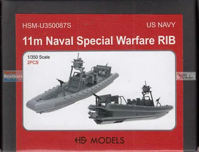 HSMU350087U 1:350 HS Models US Navy Naval Special Warfare RIB Set • $29.74