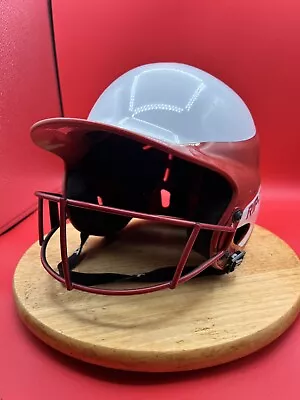 Rip-It Vision Pro Softball Batting Helmet Red/White Size M/L 6 1/2 -7 3/8 • $19.99