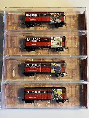 Micro Trains Z Scale Magazine Boxcars - Lot Of 4 • $41