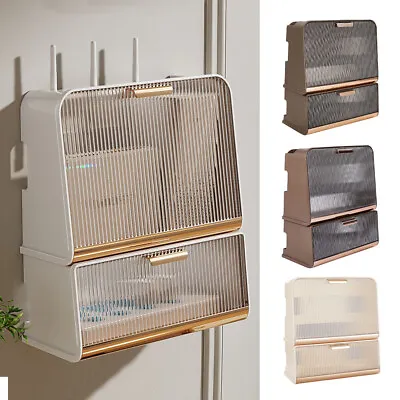 Wall Mounted Wifi Router Storage Box Shelf Cable Organizer Rack Hanging Bracket • £15.95