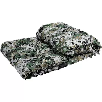 13-26Ft Military Woodland Camouflage Netting Cutable Camo Net Camping Hunting • $15.95