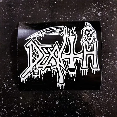 Death Old Logo 4 X 3  Waterproof Vinyl Sticker Decal [💪 HQ Durability] Metal • $5.16