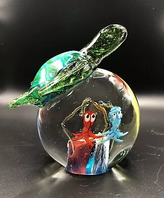 Hand Blown Glass Sea Turtle Octopus Paperweight Murano Style • $30