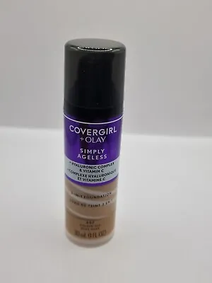 5 X 30ML COVERGIRL CG Simply Ageless 3in1 FOUNDATION Golden Tan 257 • £19.99