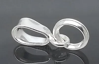 925 Sterling Silver Small Bail Split Ring Charm Pendant Clasp Connector Finding • $3.30