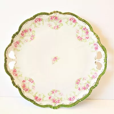 Vintage Habsburg China Made In Austria MZ 814 Round Serving Plate Dish - 9 1/2  • $29.95