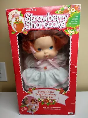 Vintage 1991 Strawberry Shortcake Blow Kiss Baby Doll MIB VERY RARE 🍓 • $199.99