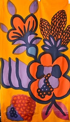 MARIMEKKO Vtg  DONA  Maija Isola 1969 Finland Mid Century Modern Mcm Fabric • $150