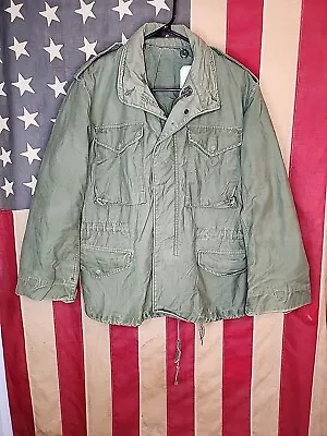 Small Short M-65 Army Sateen Green  OG-107 Cold Weather Field Coat Jacket 9787 • $135