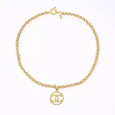 Chanel  Circle Coco Necklace Gold Gold Plated 76.5cm Chain Necklace Gold Plated  • £705