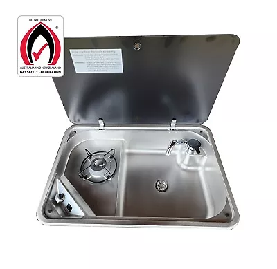 Euro Grand Combination Sink Cooktop Caravan RV  LPG Gas Hob Gas Approval W Tap • $600