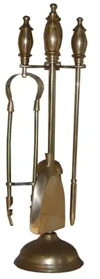 £36.99 • Buy Brass Fireplace Companion Set Fireplace Accessories Fire Side Tools Poker Shovel