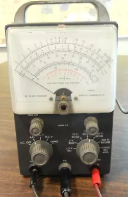 Heathkit V-7  VTVM Voltmeter With Test Probes - Ham Radio Test Bench Meter • $49.99