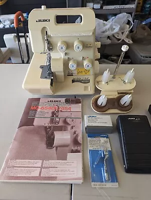 Juki Pearl Line MO-654DE Serger Sewing Machine W/Manual & Accessories - READ • $284.95