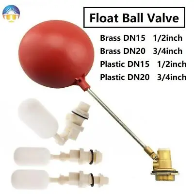 £10.38 • Buy Water Tank Float Valve Ball Cock Plastic Brass Float Valve Ball Cock DN15 DN20