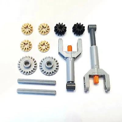 2x Light Bluish Gray Lego Technic Mini Linear Actuator Kit With Gears - 92693 • $9.99