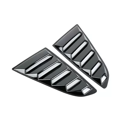 $30 • Buy Black Side Vent Window 1/4 Quarter Scoop Louver For 15-2021 Ford Mustang 
