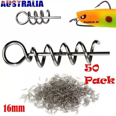 $7.99 • Buy Soft Plastic Lures TwistLock Centering Pin Twist Locks Weedless Fishing Hook