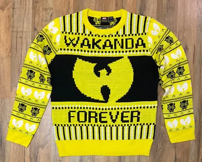$29.99 • Buy Marvel Comics Black Panther Wakanda Forever Christmas Sweater Wu Tang Medium