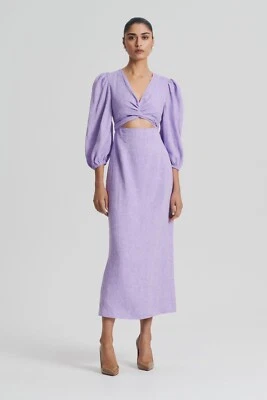 $695 • Buy Scanlan Theodore Italian Linen Tie Dress  RRP $850