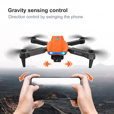 $44.21 • Buy Aeroplane USB Charging FPV Drones For Boys Girls (Orange 3Battery 2 Camera) AU