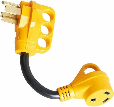 $16.98 • Buy Facon 50Amp Male To 30Amp Female RV Power Cord Adapter With Easy Grip Handle