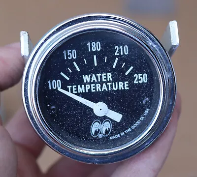 Vintage Moon Water Temperature  Gauge 250 Car Dash Dashboard Hot Rod Drag Racing • $140