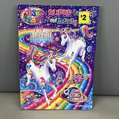 Lisa Frank UNICORN Super Coloring Activity Book Over 100 Stickers Tear & Share • $13.66