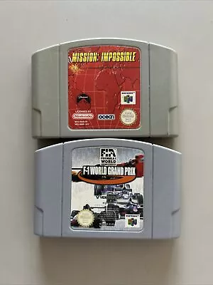 Mission: Impossible + F-1 World Grand Prix - Nintendo 64 Bundle - Tested Working • $25