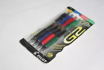 4 Pack PILOT G2 Retractable Gel Ink Rolling Ball Pen Asst Colors Fine 31034 • $12.33