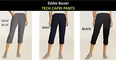 Eddie Bauer Women's Tech Capri Nylon Outdoors Hiking Sport Pants • $16.99